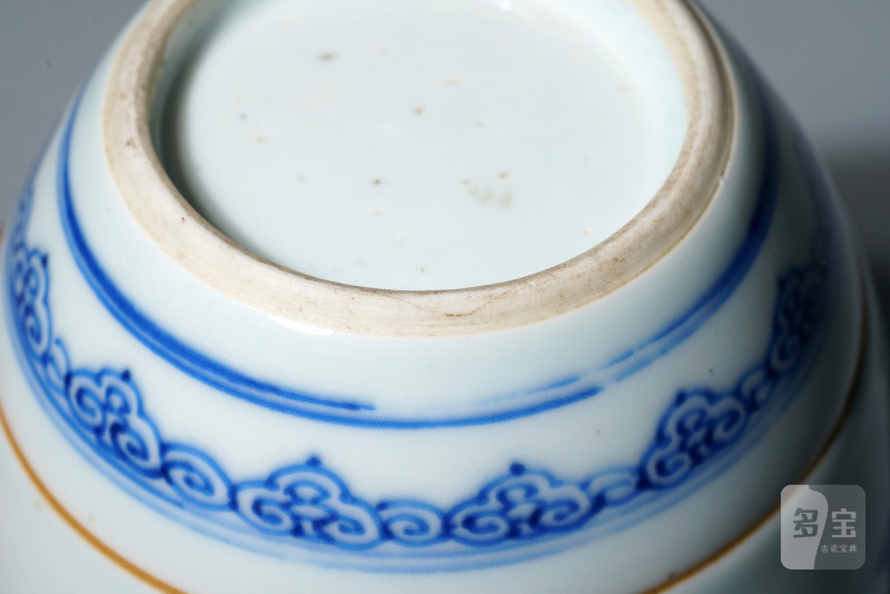 清康熙 青花折枝花卉纹罐 - 图12